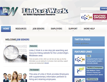 Tablet Screenshot of links2work.on.ca